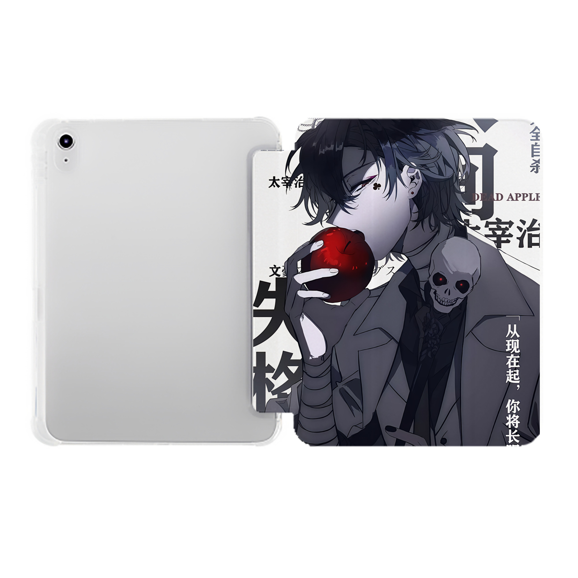 （画像用） 文豪ストレイドッグス Bungo Stray Dogs IPad ケース ペン収納付き 三つ折りスタンド PUレザー×シリコン 対応機種9.5/10.5/10.9インチ